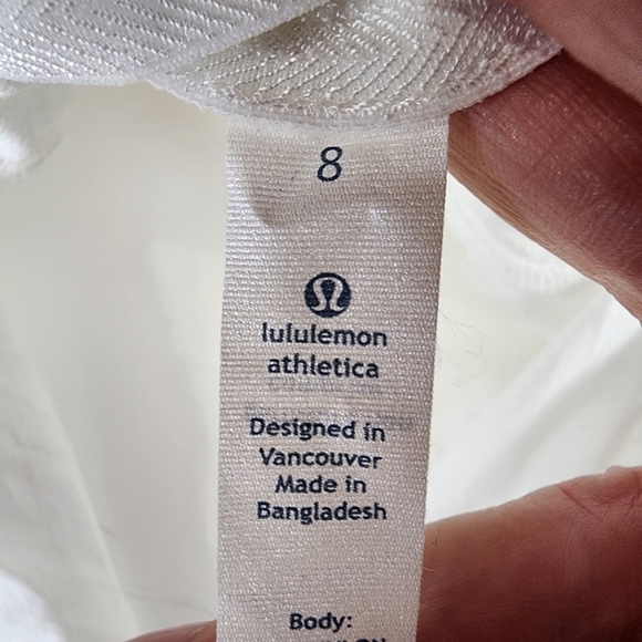 Lululemon Stow N Go Jacket Off White Sheer Size 8 Lightweight Packable Hooded - Picture 2 of 16